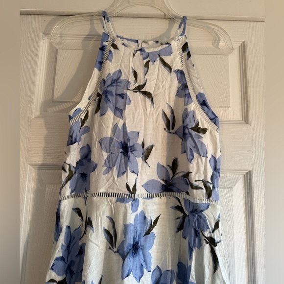 Lulu's Zahara Blue and White Floral Print Midi Dress - NWT! - Picture 5 of 14
